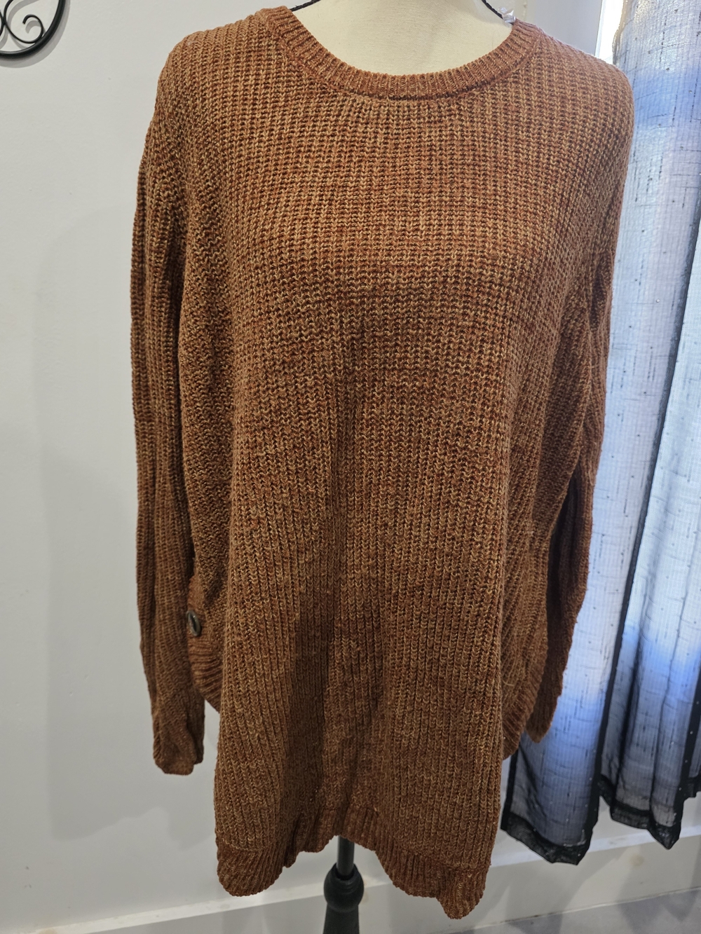 Rina Rossi Chestnut Knit Crewneck Sweater